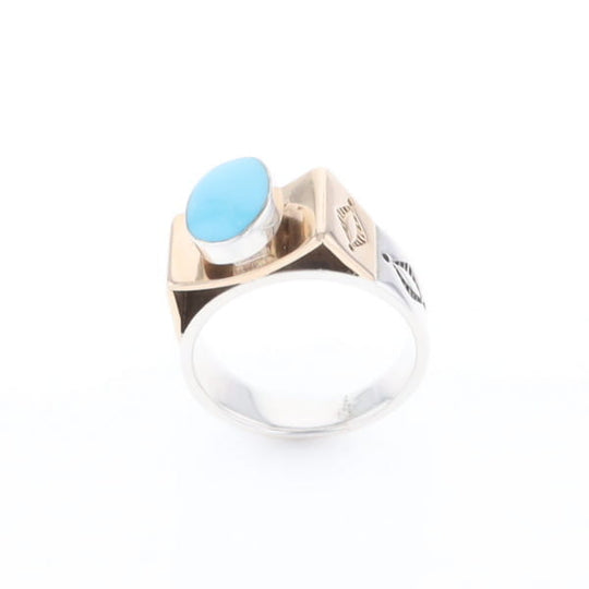 Bezel Set Turquoise Ring