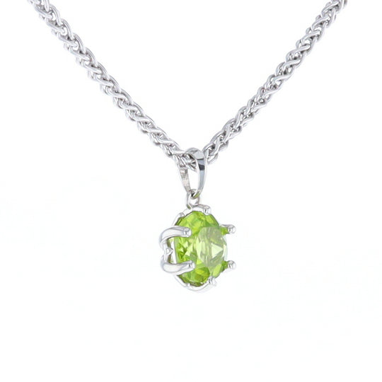 Solitaire Peridot Tulip Pendant