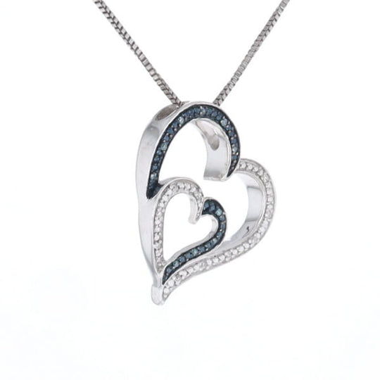 Double Heart Diamond Necklace