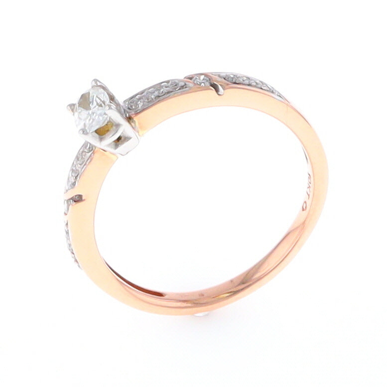 Rose Gold Oval Diamond Engagement Ring