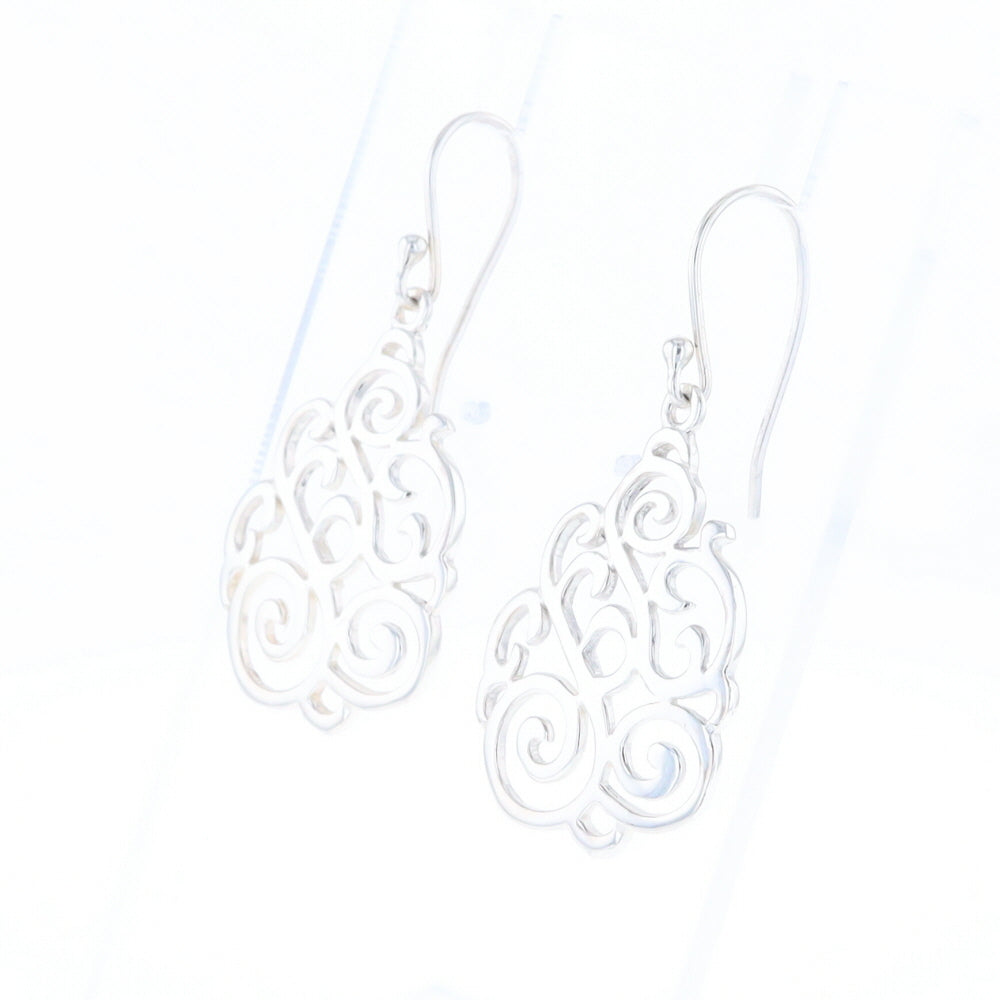 Drop Dangle Swirl Fishhook Earrings