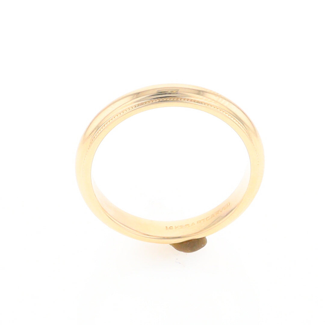 Milgrain Standard Fit Wedding Band