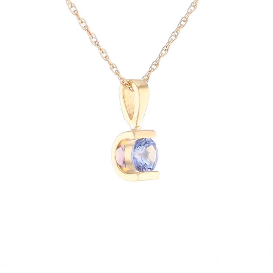 Solitaire Tanzanite Pendant