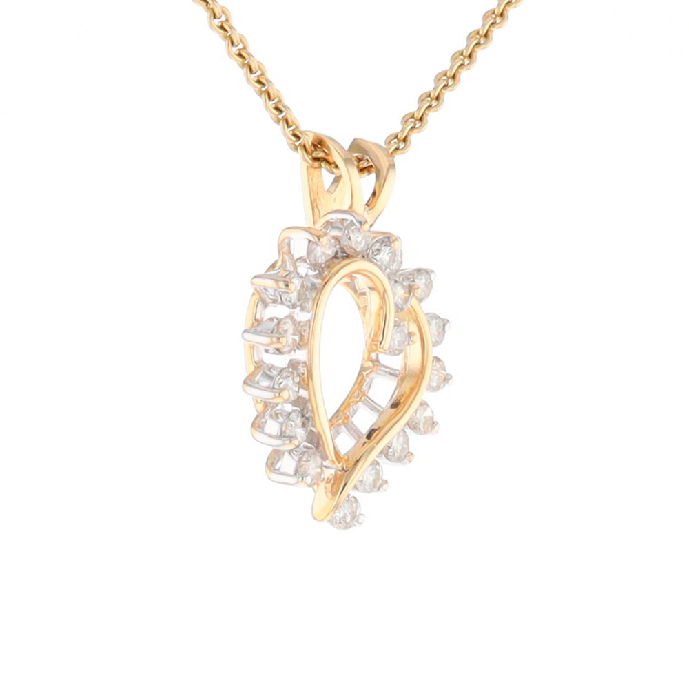 Open Heart Diamond Pendant