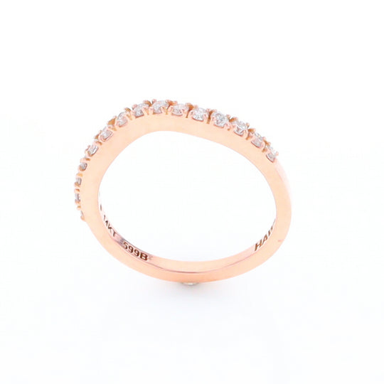 Rose Gold Diamond Wedding Band