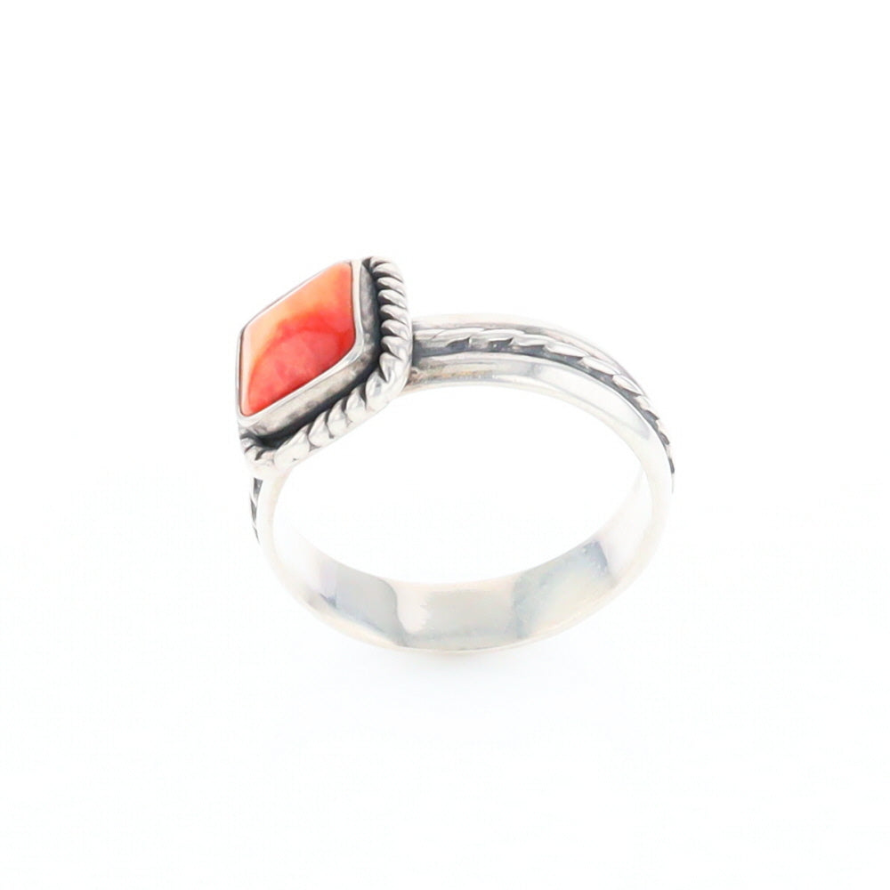 Braided Square Spiny Oyster Ring