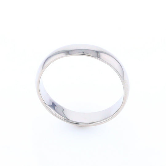 White Gold Standard Fit Wedding Band