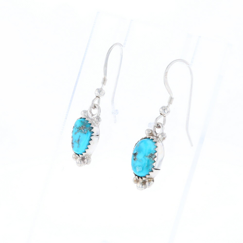 Native Dangle Turquoise Bead Earrings