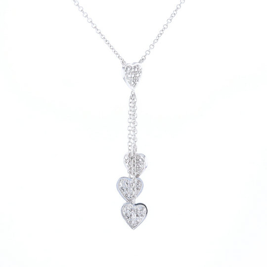14K Triple Heart Necklace