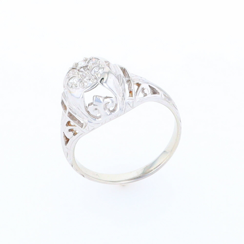 Vintage Cluster Diamond Ring