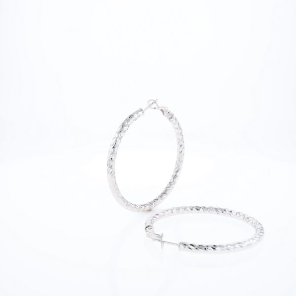Diamond Cut Hoops