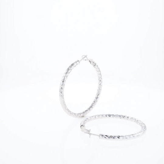 Diamond Cut Hoops