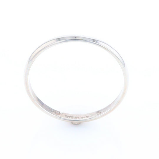 Men's Flat Silver Wedding Band