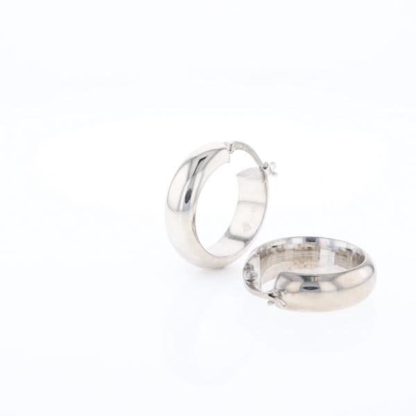 Hollow Round Tube Hoop Earrings