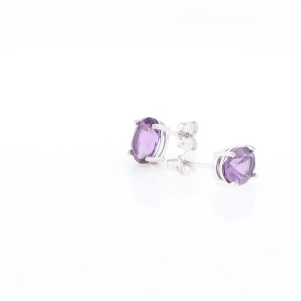 Amethyst Stud Earrings
