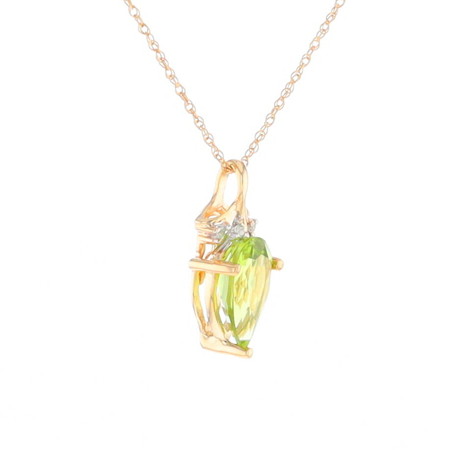 Pear-Shaped Peridot Necklace