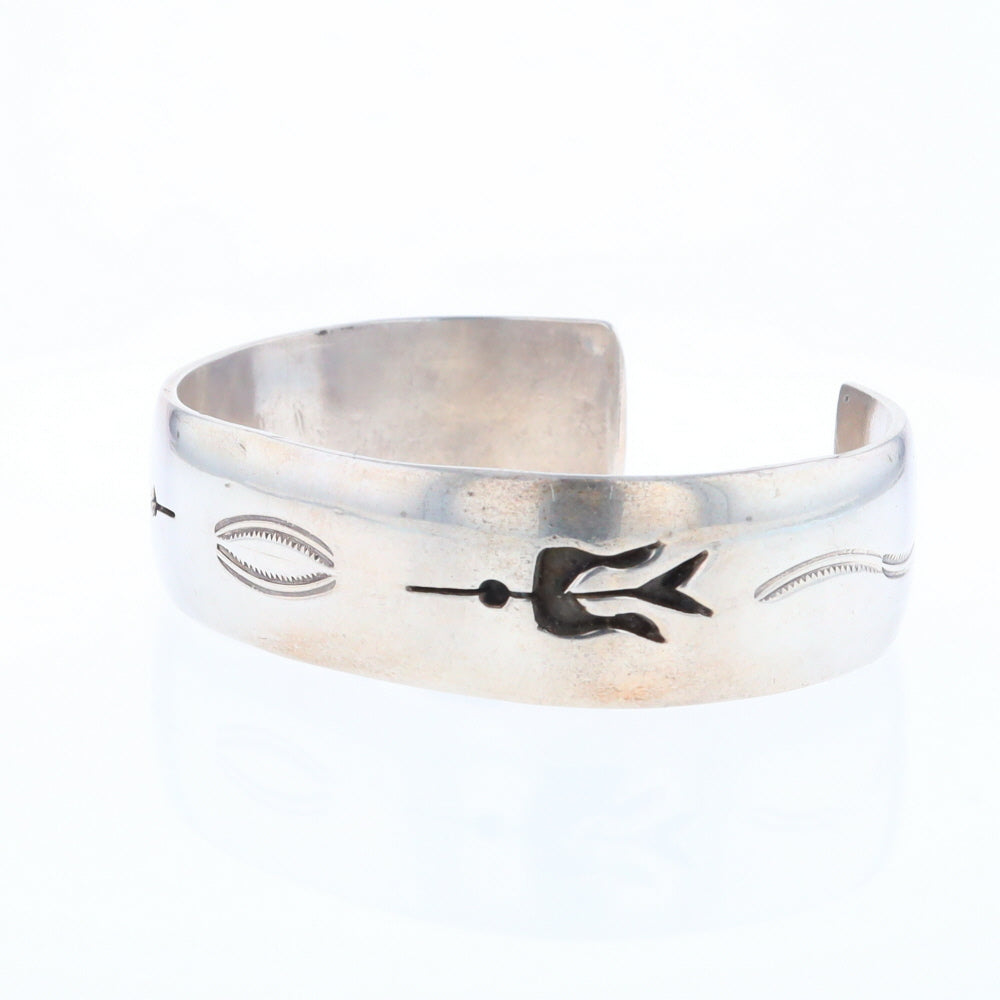 Native Silver Bird Cuff Bracelet