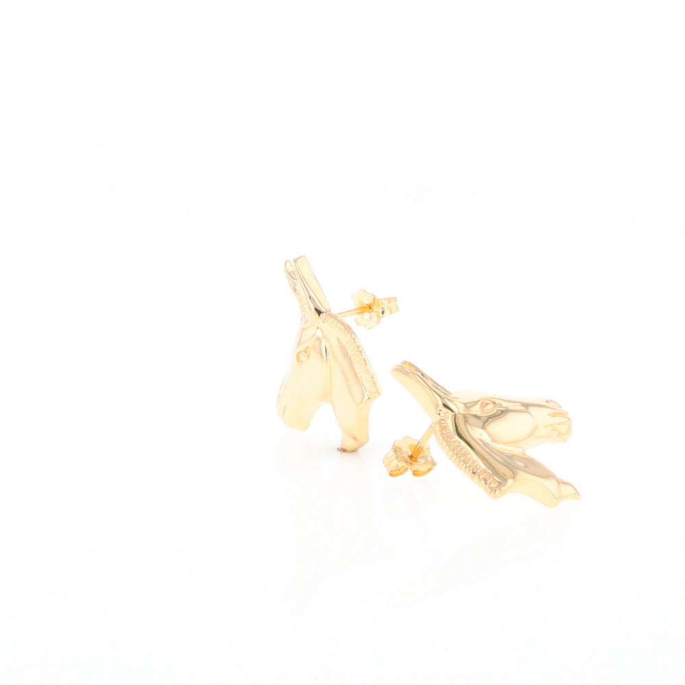 Gold Donkey Earrings