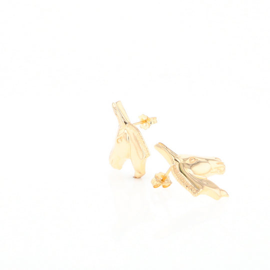 Gold Donkey Earrings