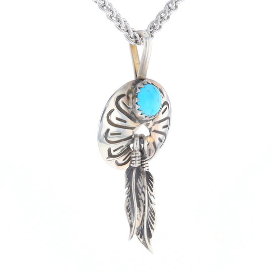 Turquoise Dream Catcher Pendant