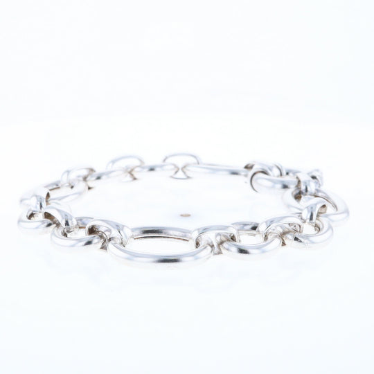 Sterling Silver Open Cable Link Bracelet