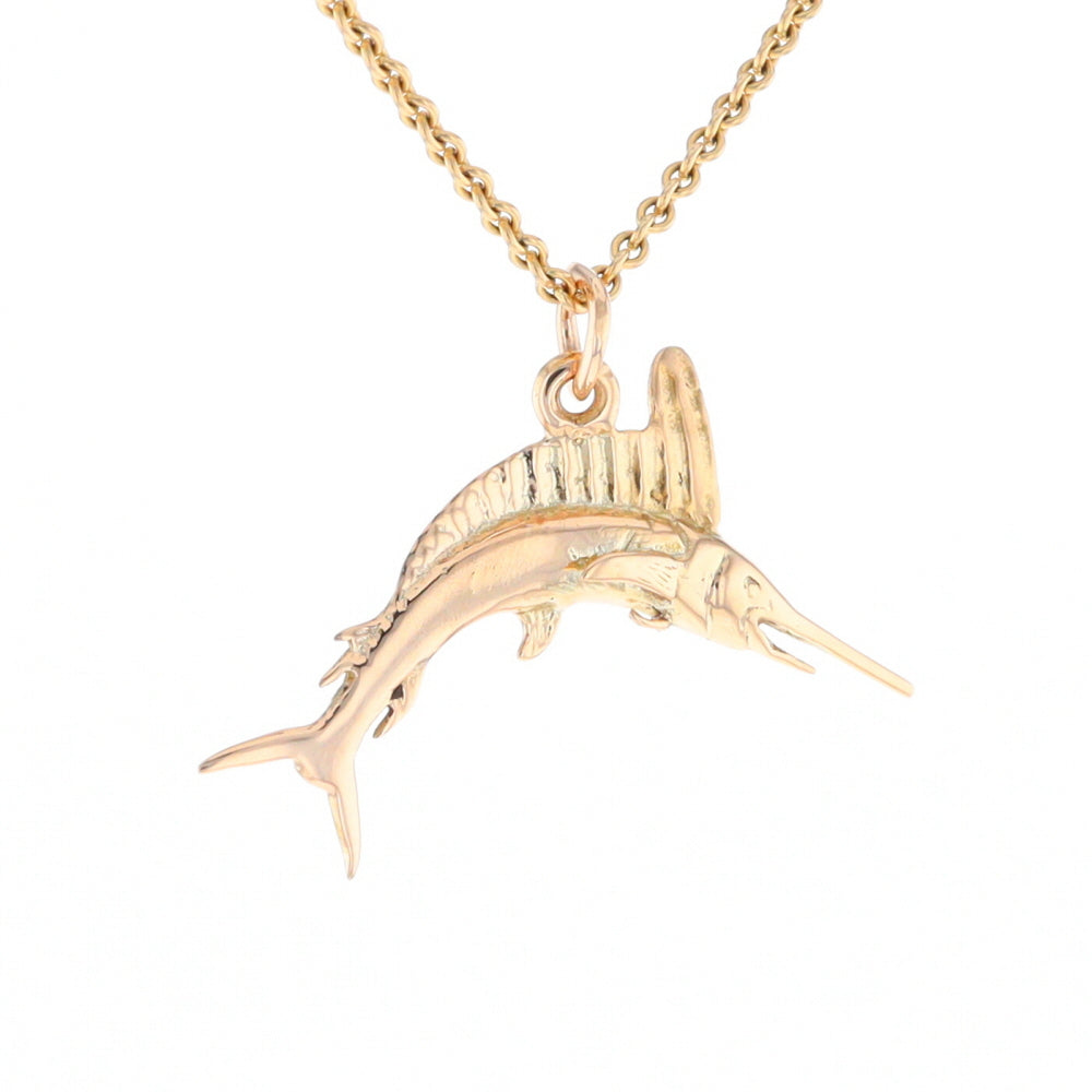 Gold Sailfish Pendant