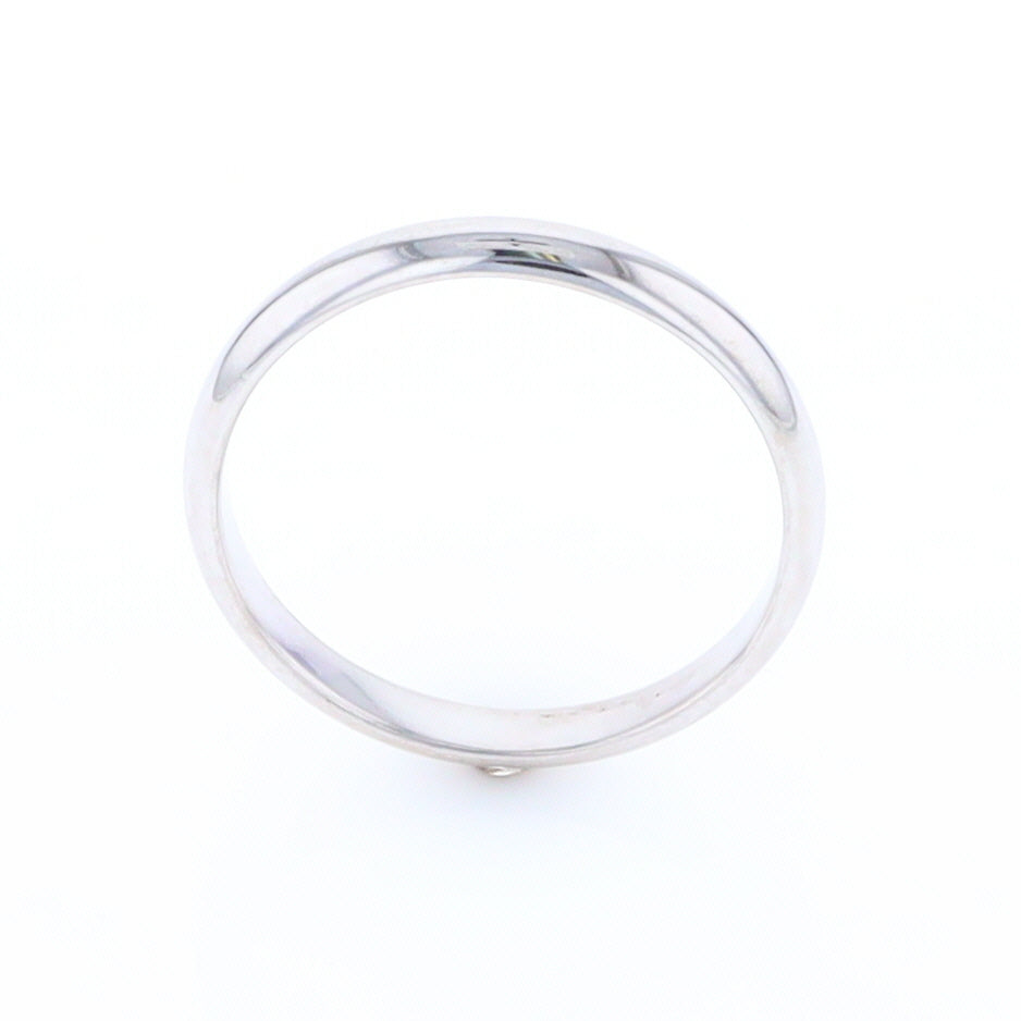 White Gold Standard Fit Wedding Band