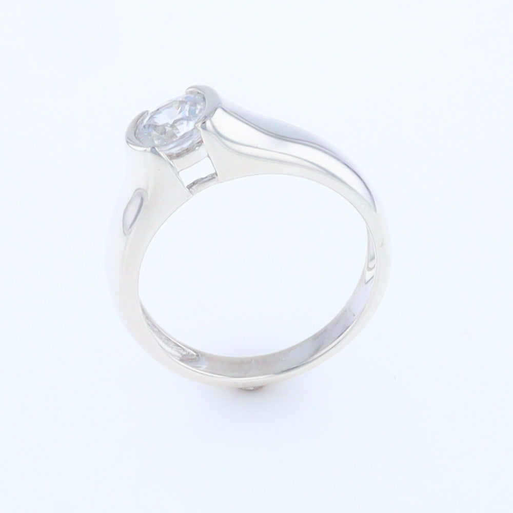 Cubic Zirconia Solitaire Ring