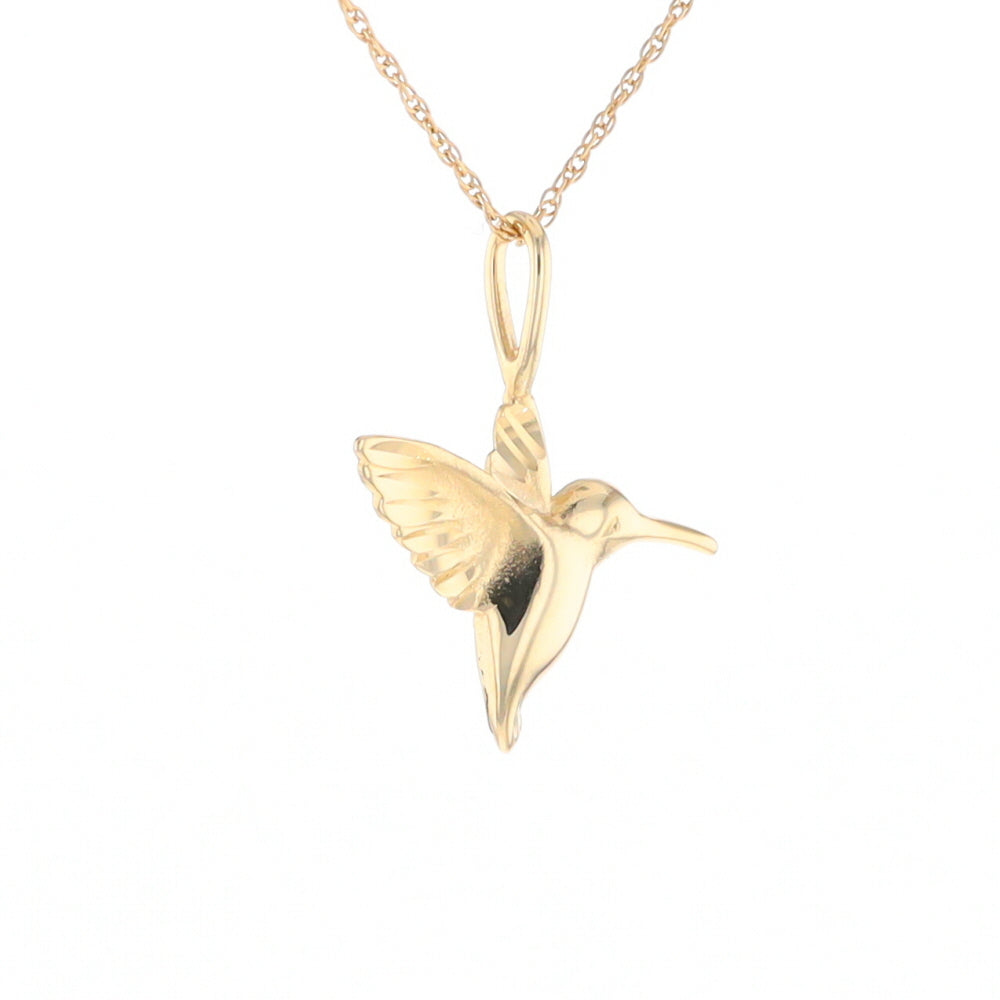 Gold Hummingbird Charm