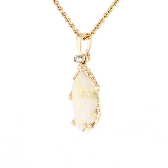 Gold Quartz Freeform Pendant  (G2)