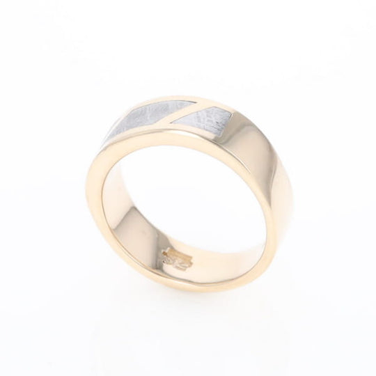 Meteorite Ring, 3 Section Inlaid Design
