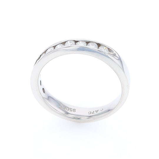 Platinum Channel Set Diamond Wedding Band