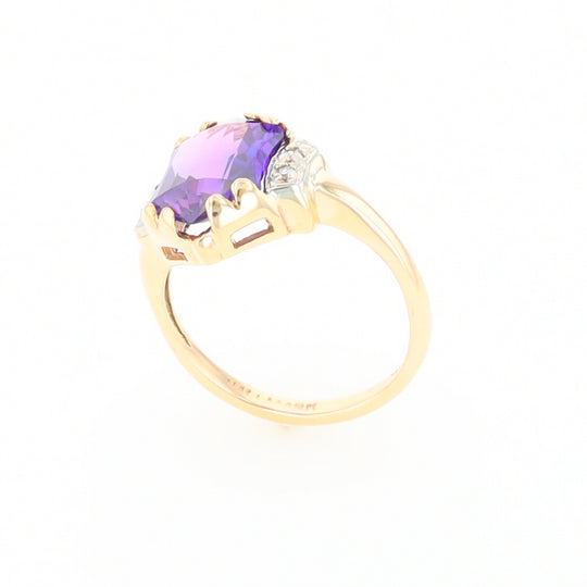 Vintage Hexagon Sapphire Ring