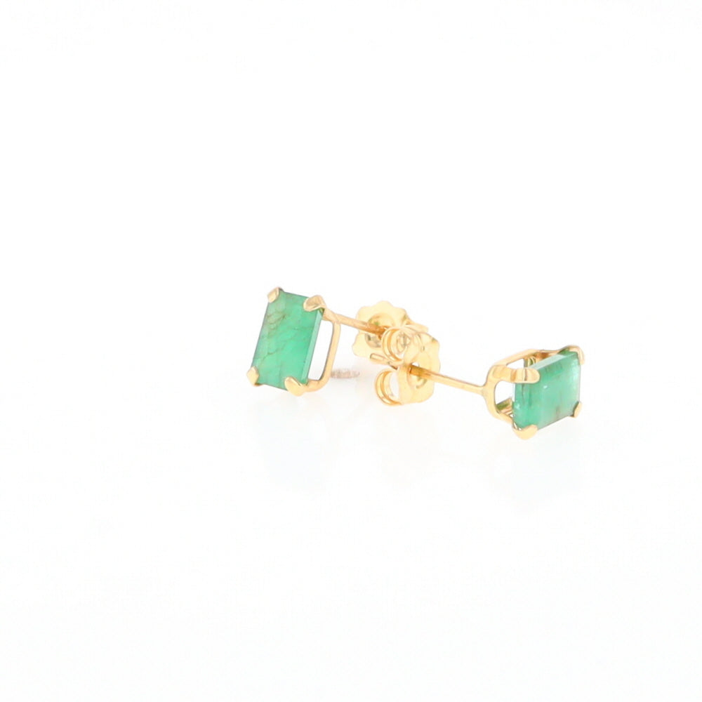 Emerald Stud Earrings