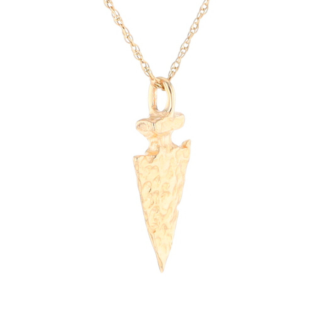 Gold Arrowhead Pendant