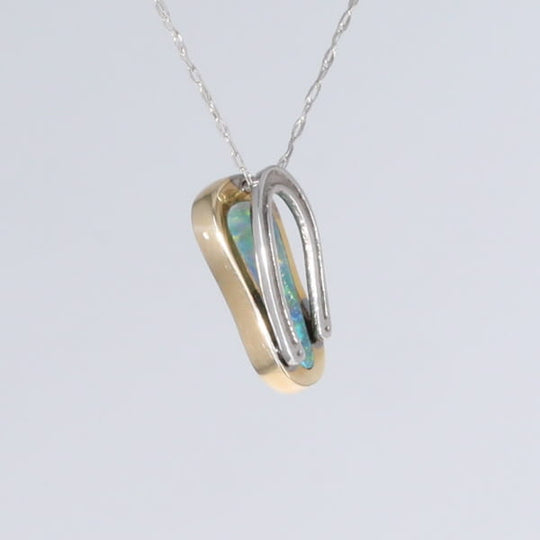 Opal Pendant Inlaid Single Sandal Design