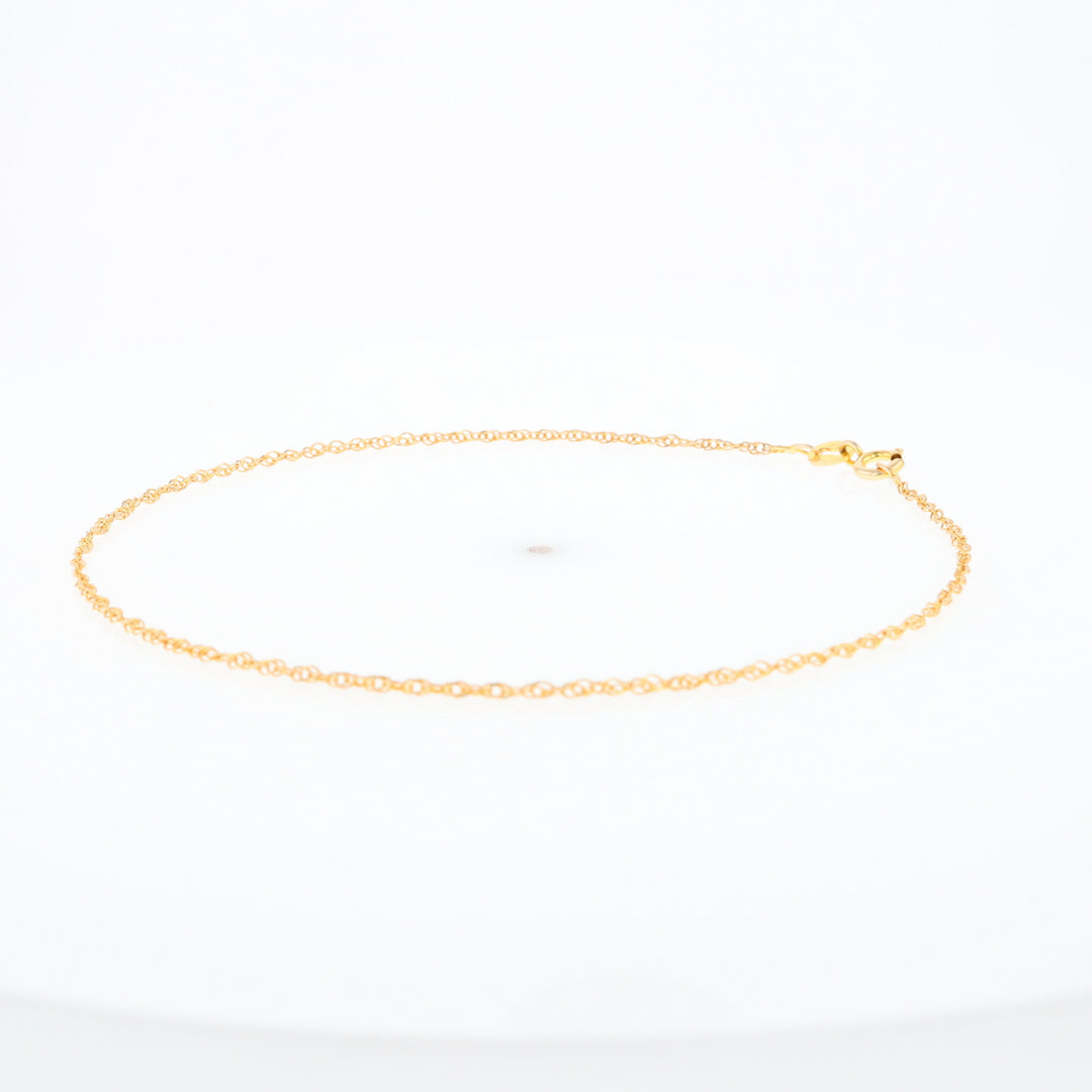 Gold Singapore Anklet