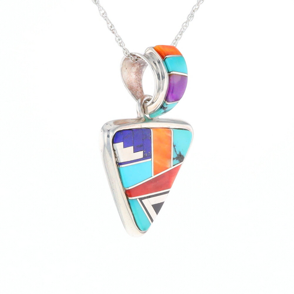 Triangle Native Inlaid Pendant