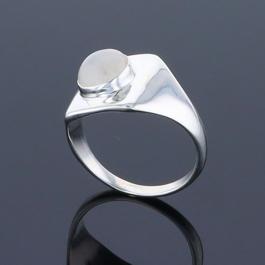 Bezel Moonstone Ring