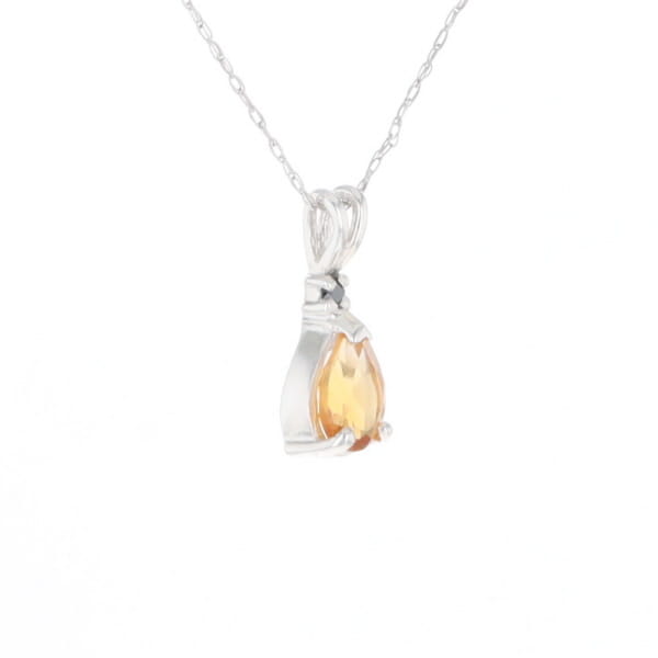 Citrine Pear Pendant