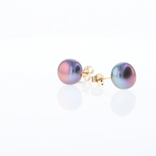 Tahitian Grey Pearl Studs