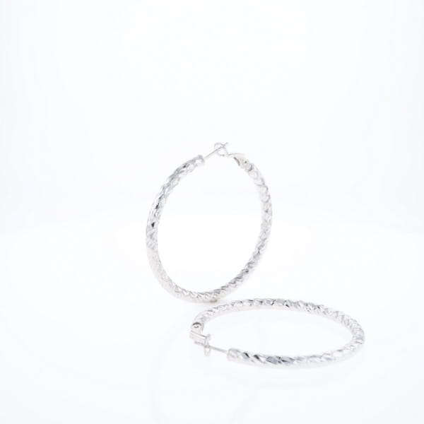 Diamond Cut Hoops