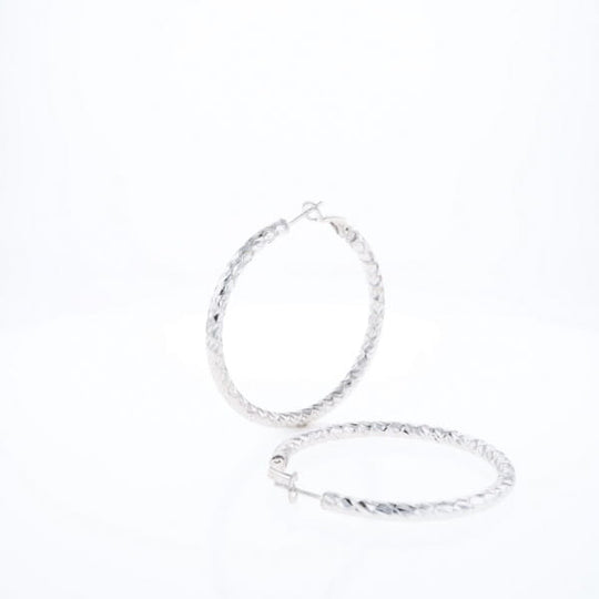 Diamond Cut Hoops