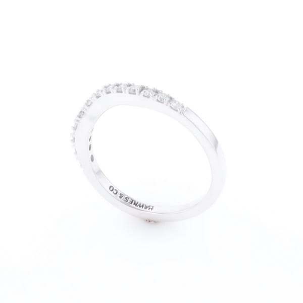Diamond Contour Wedding Band