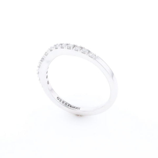 Diamond Contour Wedding Band