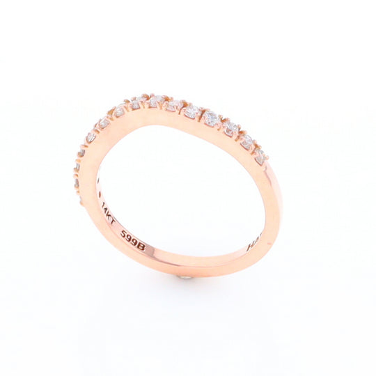 Rose Gold Diamond Wedding Band