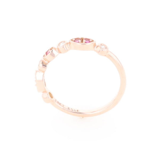 Pink Sapphire Simply Vintage Wedding Band