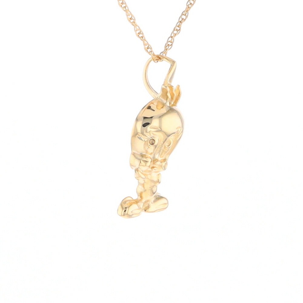 Gold Tweety Bird Pendant