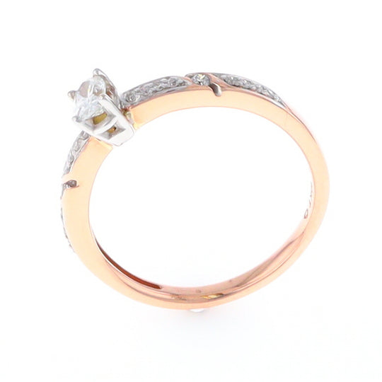 Rose Gold Oval Diamond Engagement Ring