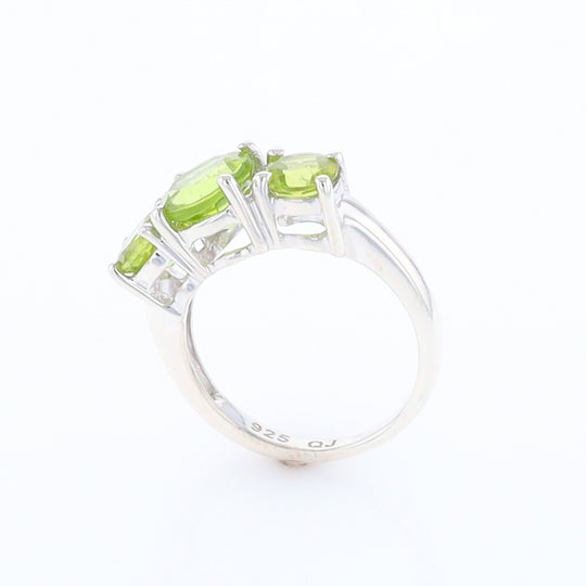 Three Peridot Ring